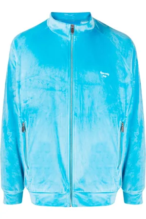 TEAM WANG design Brushed-finish zip-up jacket