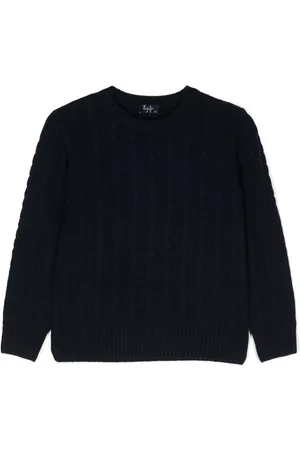 Il gufo Cable-knit wool jumper
