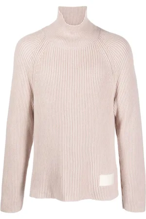 Ami Logo-patch ribbed jumper