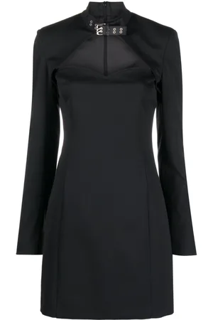 Moschino Cut-out detail long-sleeve dress