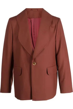 Séfr Scallop-lapels single-breasted blazer