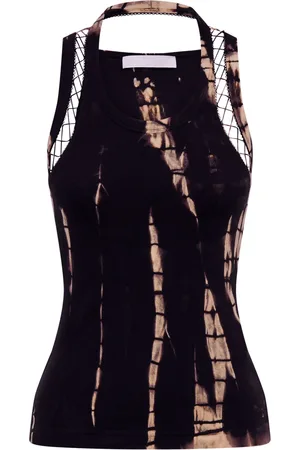 DION LEE Picot lace tank top