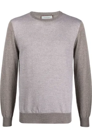 CANALI Two-tone wool jumper
