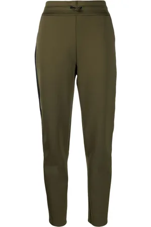 Woolrich High-waisted drawstring-waistband trousers