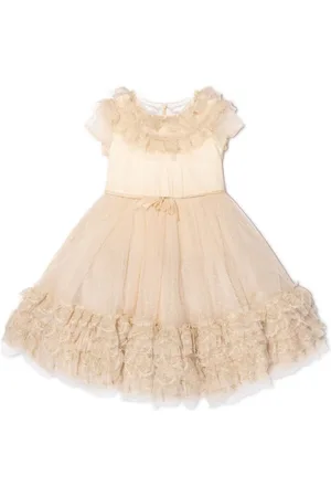 Marchesa Notte Trimmed Plumetis-tulle dress