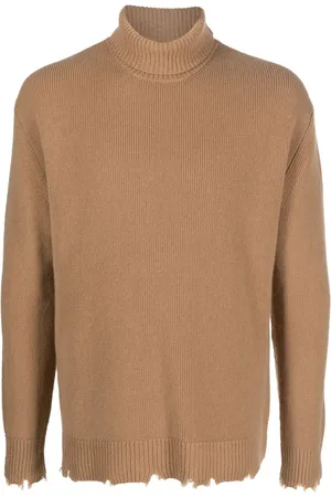 LANEUS Ripped wool sweatshirt