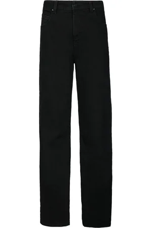 RTA High-waisted straight-leg jeans