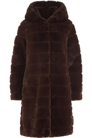 Apparis Faux-fur hooded coat