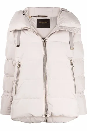 MOORER Padded hooded jacket