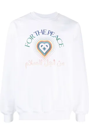 Casablanca Peace Gradient-print cotton sweatshirt