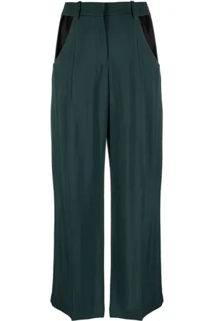 MUGLER Cut-out wide-leg trousers