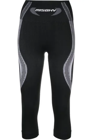 MISBHV Logo-waistband cropped leggings