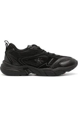 Calvin Klein Logo-patch panelled sneakers