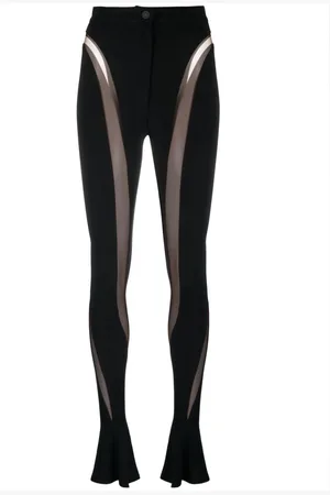 MUGLER Illusion panelled trousers