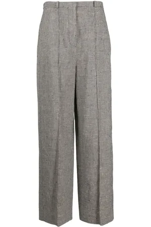 Totême Houndstooth high-waisted trousers