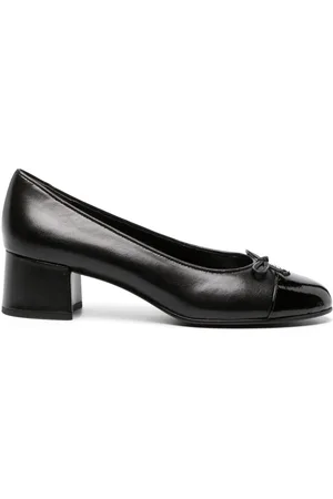 Tory Burch 45mm cap-toe leather pumps