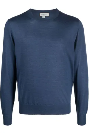 CANALI Fine-knit crew-neck jumper
