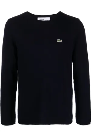 Comme des Garçons X Lacoste intarsia-knit wool sweater
