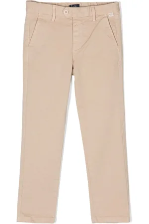 Il gufo Slim-cut cotton chino trousers