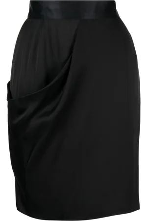 CHANEL 2009 draped silk miniskirt