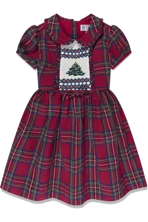 Rachel Riley Christmas Tree checked dress