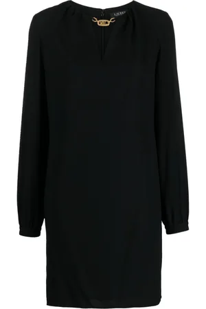Ralph Lauren Logo-plaque V-neck minidress