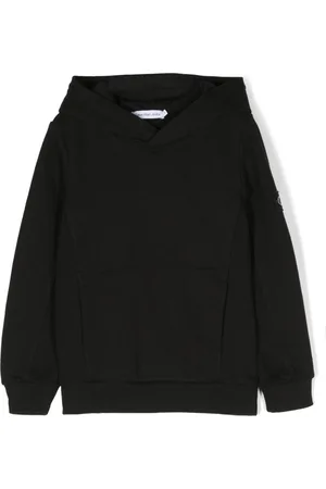 Calvin Klein Logo-patch cotton hoodie