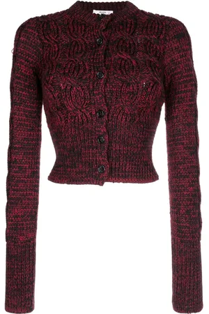 Prada Cable-knit cropped cardigan