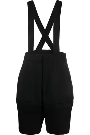 Comme des Garçons Wool suspender shorts