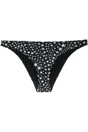Stella McCartney Logo-plaque star-print bikini bottoms