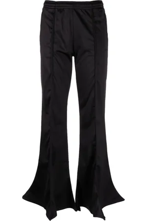 Y / PROJECT Elasticated-waist flared trousers