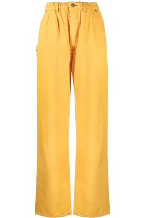 MIRA MIKATI Contrast-stitching straight-leg jeans