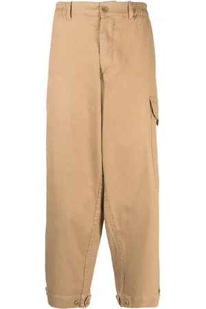 YMC Elasticated-waist cropped trousers