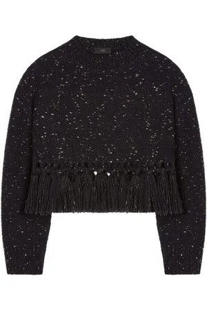 Alanui The Astral tasselled speckle-knit jumper