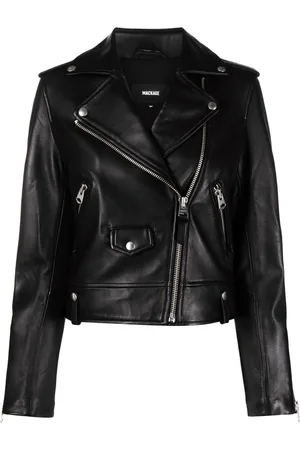 Mackage Baya off-centre leather jacket