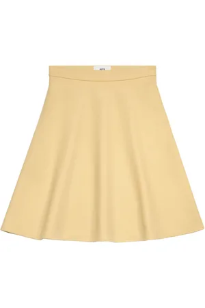 Ami Viring-wool blend A-line skirt