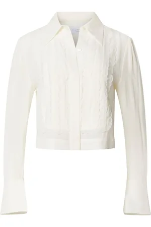 Equipment Landon cropped silk shirt