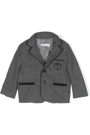 PATACHOU Logo-embroidered single-breasted blazer