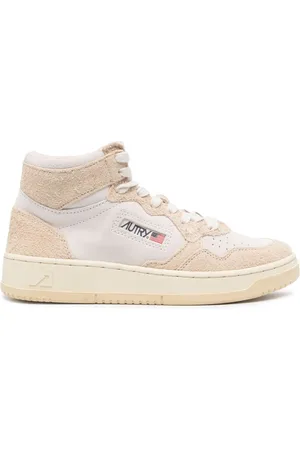 Autry Panelled leather high-top sneakers