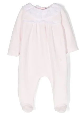 PATACHOU Lace-trim ruffle-collar pajamas
