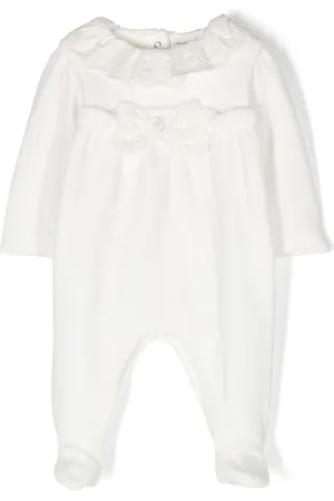 PATACHOU Embroidered-edge ruffle-collar pajamas