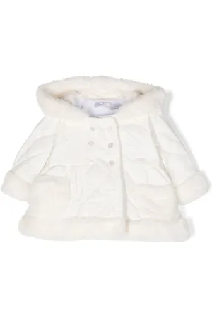 PATACHOU Faux-fur detail quilted raincoat