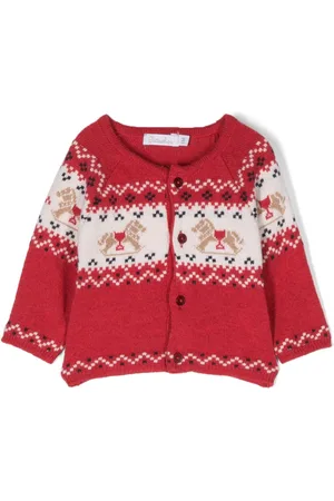 PATACHOU Patterned intarsia-knit cardigan