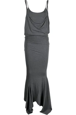 The Attico Draped mélange dress