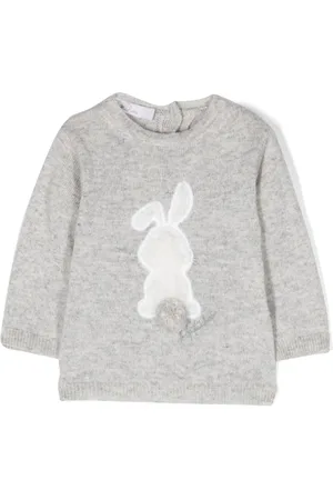 PATACHOU Embroidered-motif fine-knit jumper