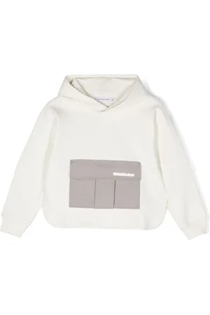 Calvin Klein Logo-patch stretch-cotton hoodie