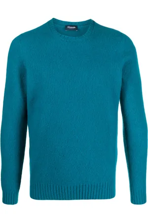 DRUMOHR Brushed-effect crew-neck wool jumper