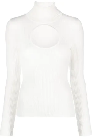 Courrèges Roll-neck cut-out jumper