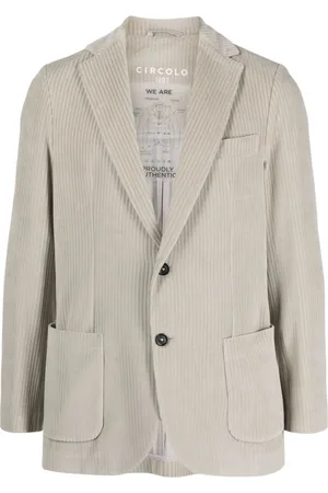 Circolo Single-breasted corduroy blazer