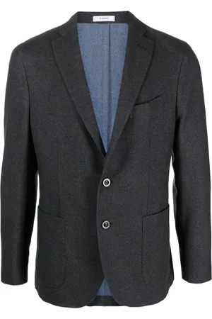 Boglioli Single-breasted virgin wool blazer